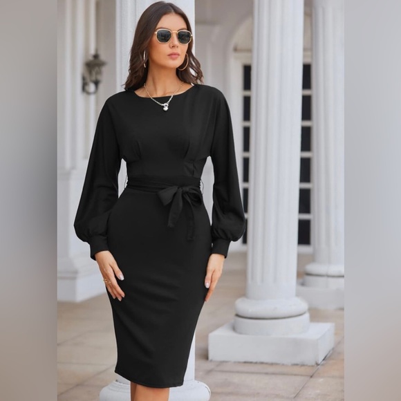 NWT JASAMBAC Bodycon Pencil Dress Sz Medium - Picture 1 of 6